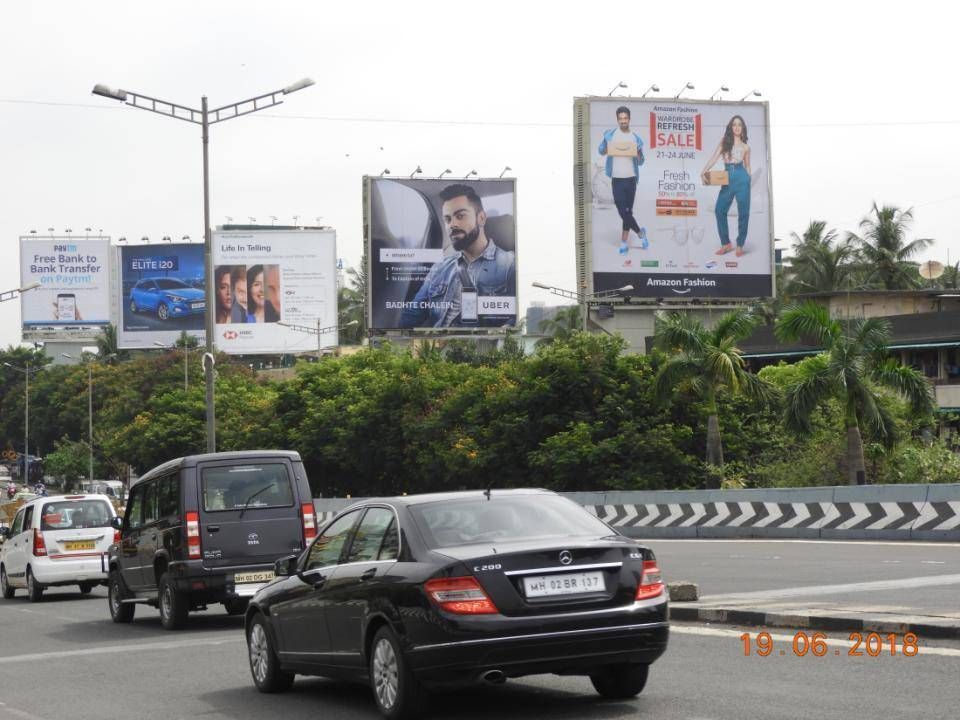 Billboard advertising in Bandra at Thackrey Flyover Mumbai