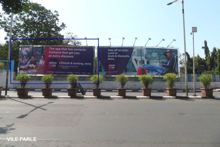 Hoardings at Mumbai Domestic Airport Junction, Opposite Sahara Star ...