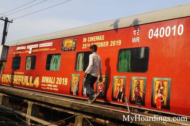 Train Branding Vinyl Wrap on Nagpur Amritsar AC SF Express