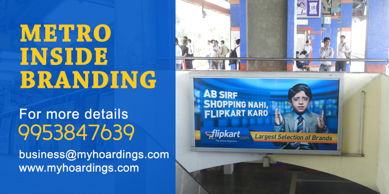 Metro stations, advertising on Uttam Nagar