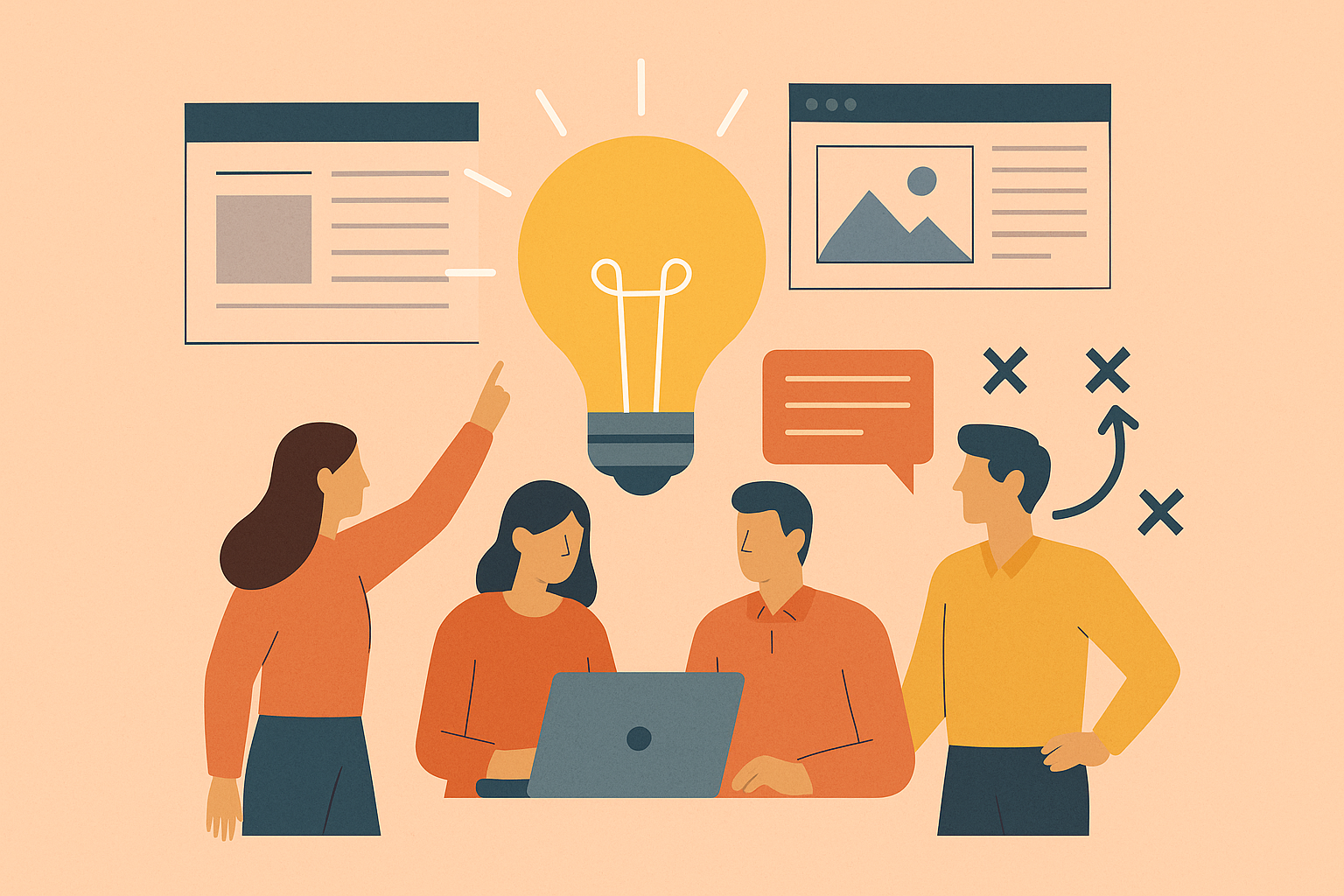 MyHoardings team developing creative strategy and messaging for brand campaigns, including ad concepts, visuals, and copy for OOH and digital media.