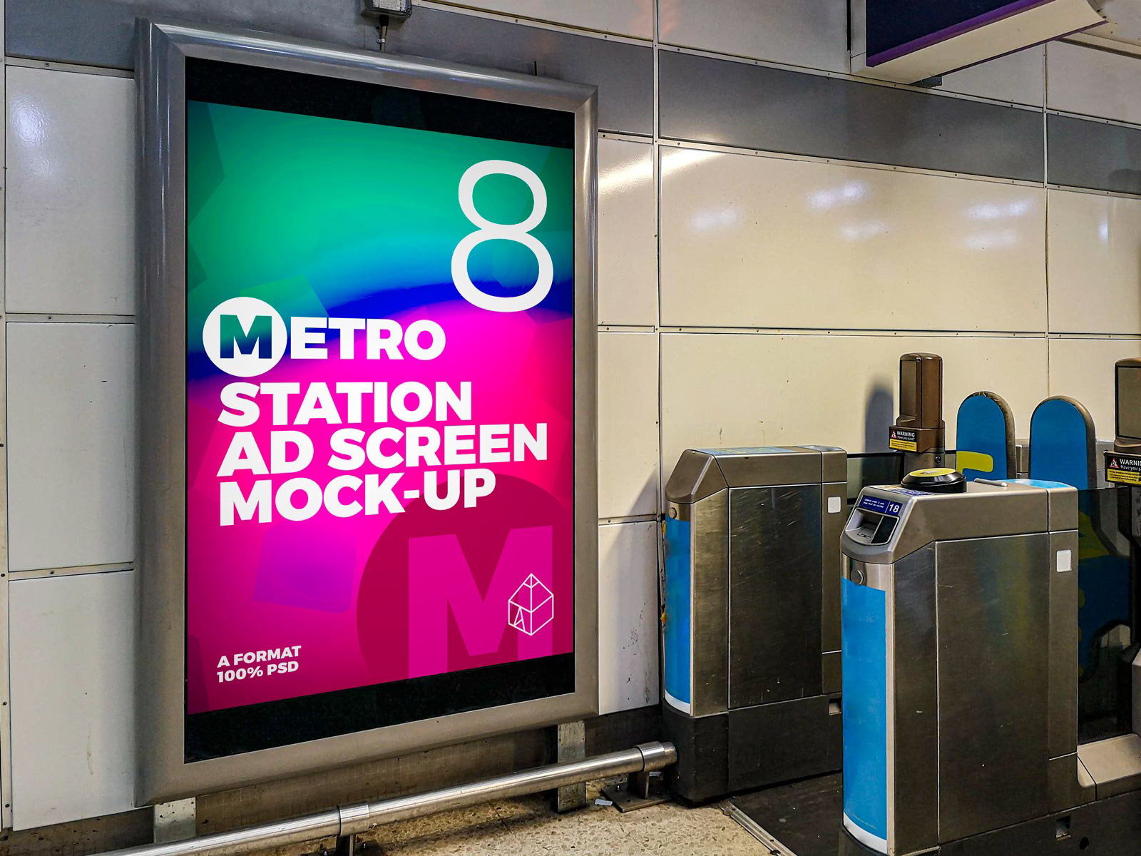 Metro train wrap and station branding campaign executed by MyHoardings showcasing impactful transit advertising for leading brands in India.