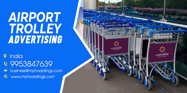 airport trolley advertising, transit media airport, luggage trolley ads, airport brand promotion, captive audience advertising