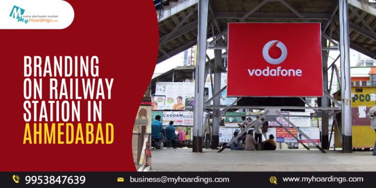 Ahmedabad railway advertising, railway station branding, transit media Ahmedabad, train station ads, outdoor railway promotions