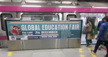 Nehru Place metro ads, Delhi metro station branding, Violet Line advertising, IT hub promotions Delhi, MyHoardings, digital screens Nehru Place, tech market metro ads