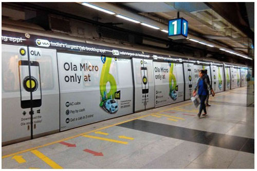 Noida, Metro Advertising, Platform Ads, Delta 1 Metro, Transit Media, OOH, MyHoardings