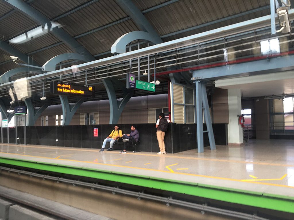 South End Circle metro station advertising, metro branding Bengaluru, Namma Metro ads, transit media, outdoor advertising, MyHoardings, Bangalore brand promotion