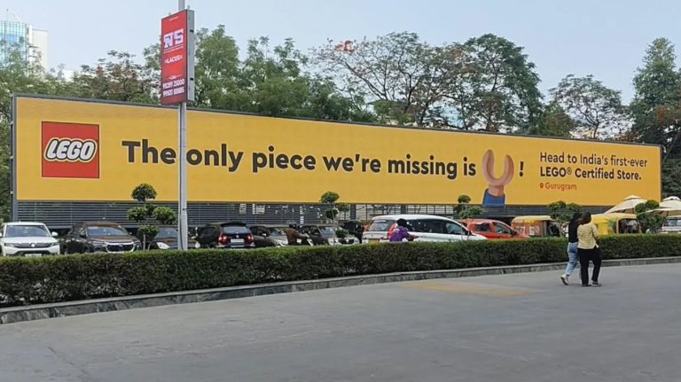 LEGO® India Store Launch Campaign: How Large-Format Outdoor Advertising Built Pre-Launch Buzz