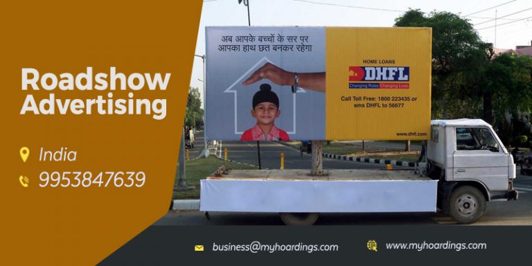 Roadshow advertising India, Mobile advertising India, Brand awareness India, Roadshow marketing, MyHoardings roadshows