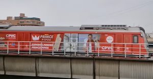 Prince Pipes Metro Wrap Campaign in Ahmedabad