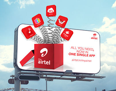 Innovative Hoarding for Airtel - Myapp.