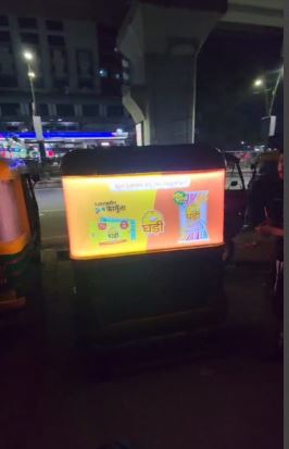 Backlit Auto Rickshaw Branding in Delhi / NCR, DOOH Auto Ads, Lit Auto Ads