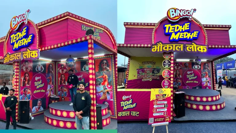 Bingo Tedhe Medhe campaign, Chatpata Twist launch, Bhaukaal Lok activation, Pujor Tadka promotion, youth-centric snack marketing