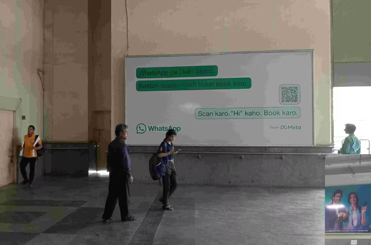 Millennium City Centre metro advertising, metro station branding Gurgaon, Delhi Metro ads, transit media, outdoor advertising, MyHoardings, Gurgaon brand promotion